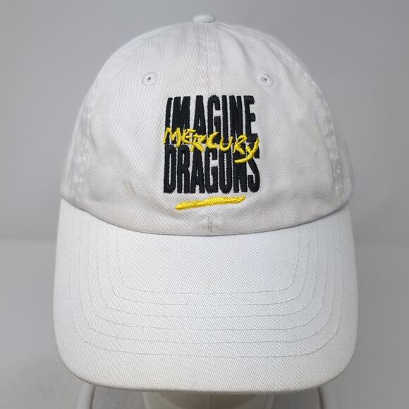 Imagine Dragons Mercury Slideback Baseball Hat White One Size Continental - Picture 2 of 9